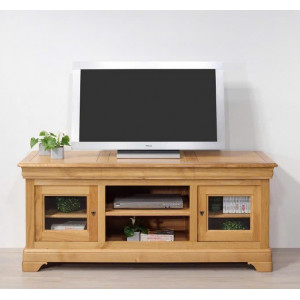 French Oak : TV 120cm - Kệ Ti Vi , CD + 2 Cánh Kính